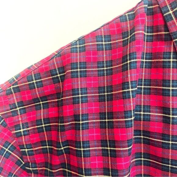 Ralph Lauren classic fit red plaid button down Sz M - Picture 2 of 6